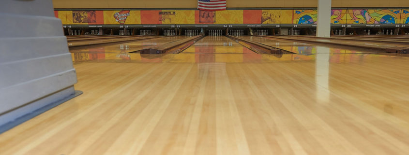 Typical Bowling Lane in Princess Lanes