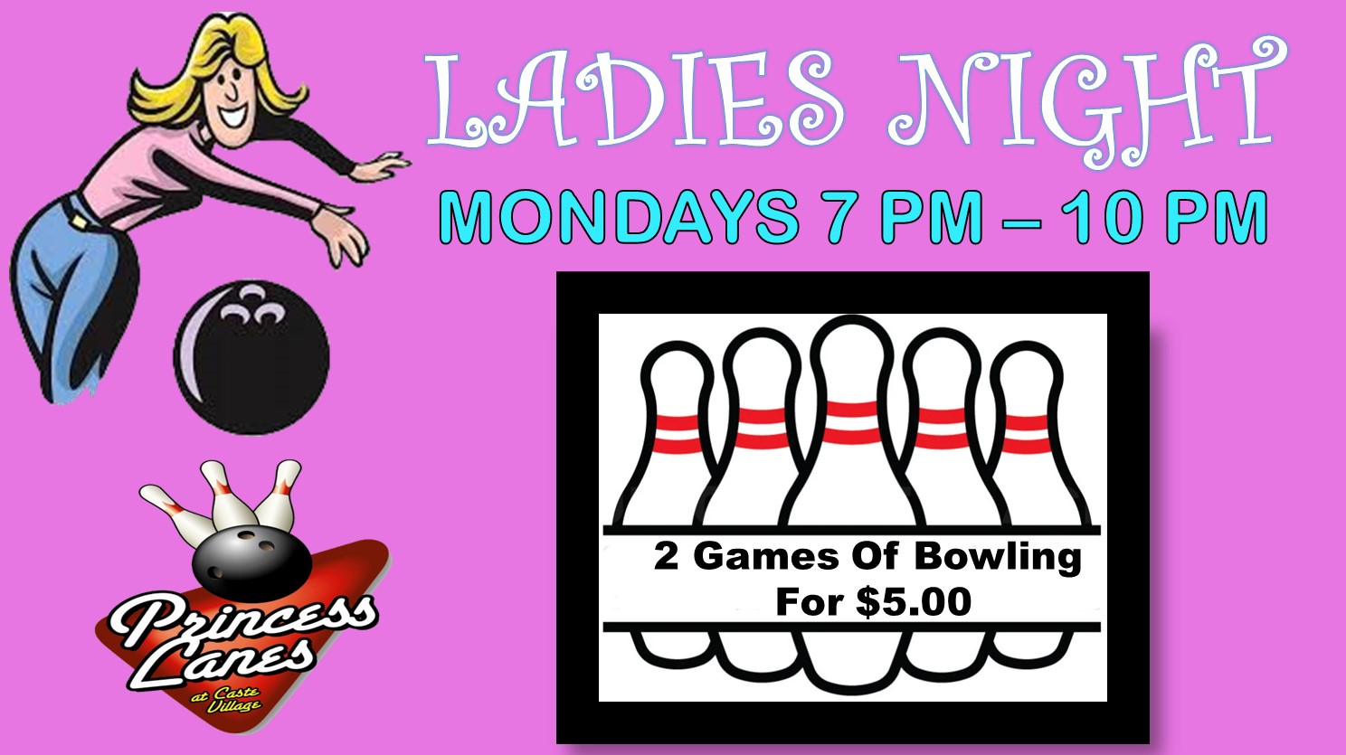Ladies Night at Princess Lanes