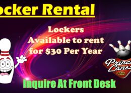 Locker Rental At Princess Lanes