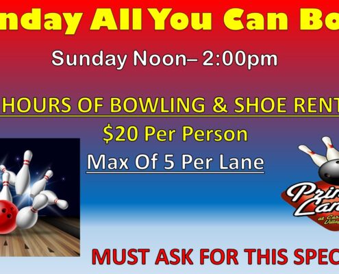 Sunday All You Can Bowl