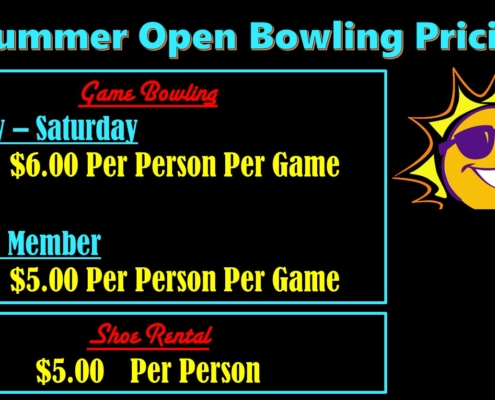 Summer Open Bowling Prices 2026