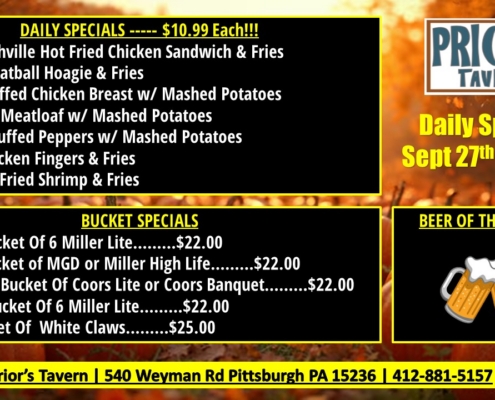 Weekly Specials